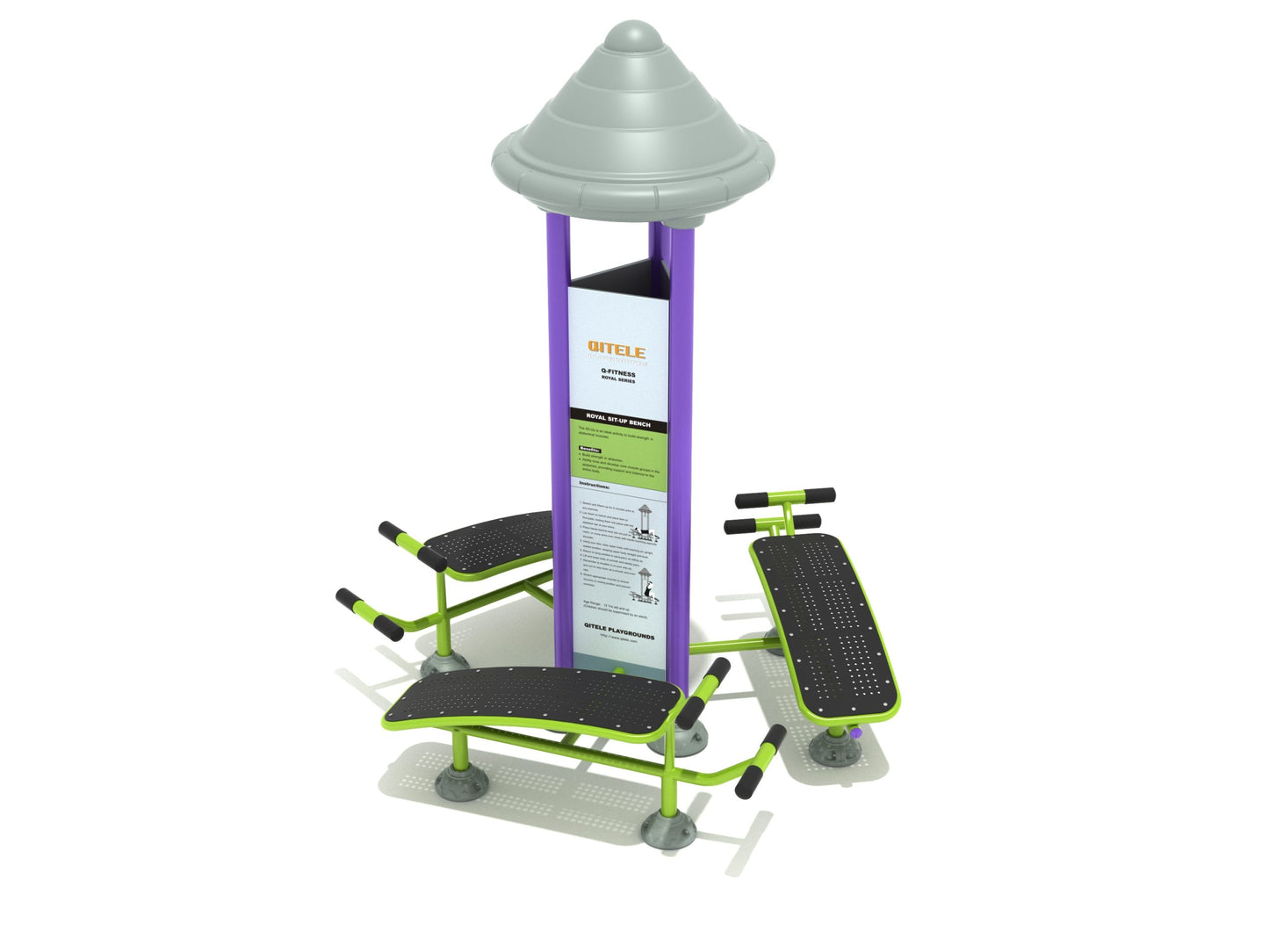 Royal Triple Station Sit Up Bench