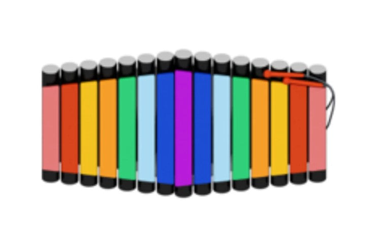 Split Rainbow Xylophone