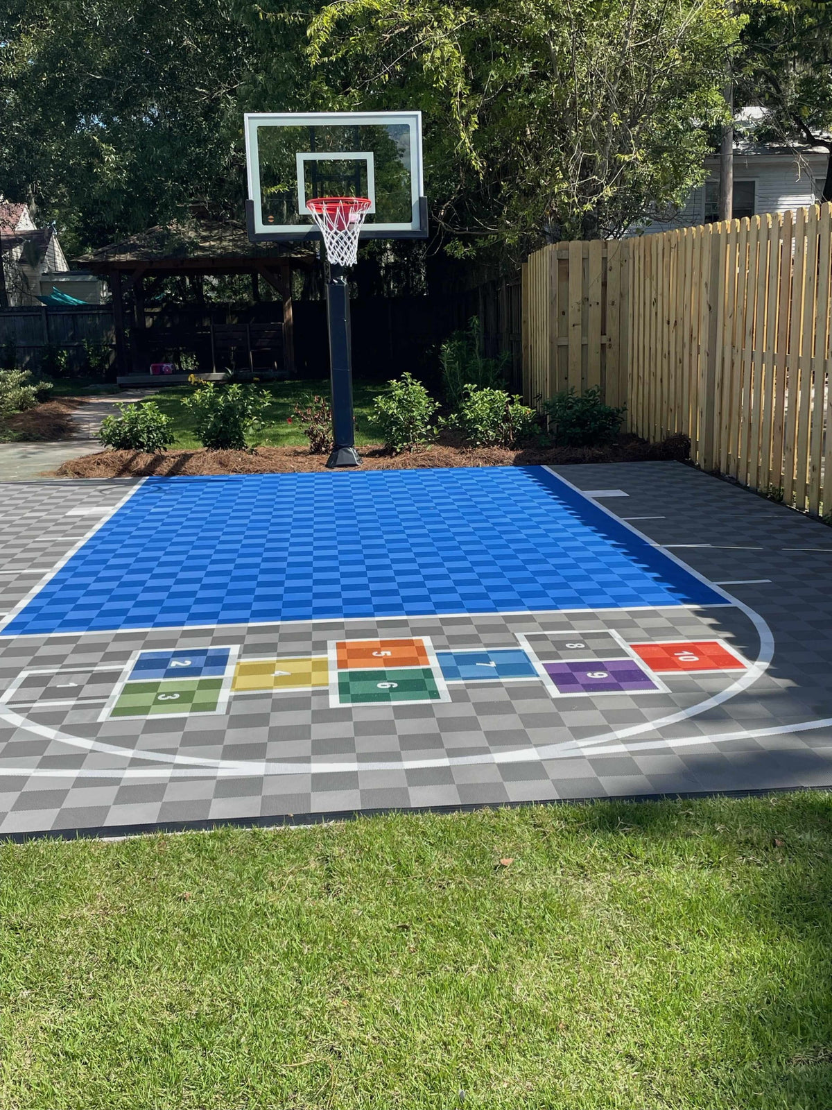 ProTile Hopscotch Drawing for Backyard Court 3′ x 10′