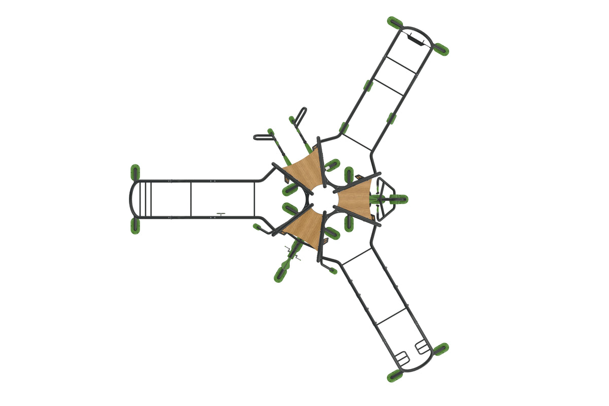 Cemer X-Ergonom ACT 114 Outdoor Calisthenics Station