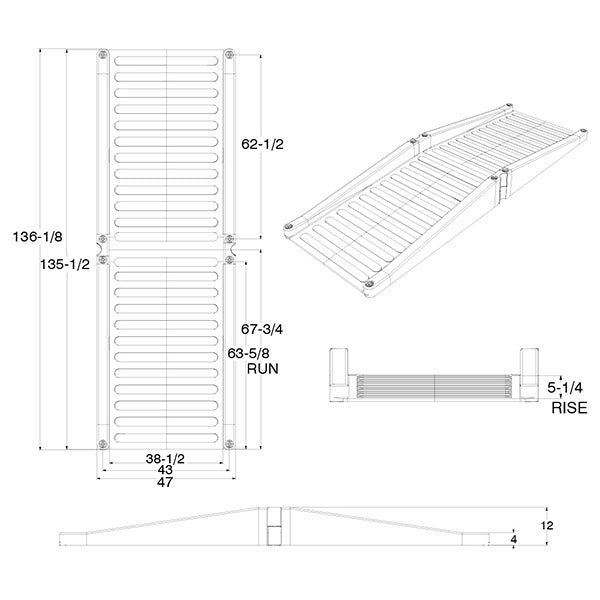 ADA Full Ramp for 12" Timber