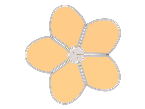 Flower Shade Structure example; pictured size and colors may vary