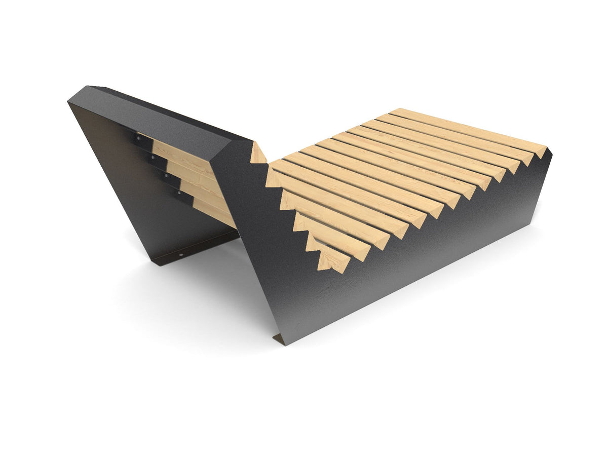 Cemer Delta Sunbed CUS 102 Site Furnishing