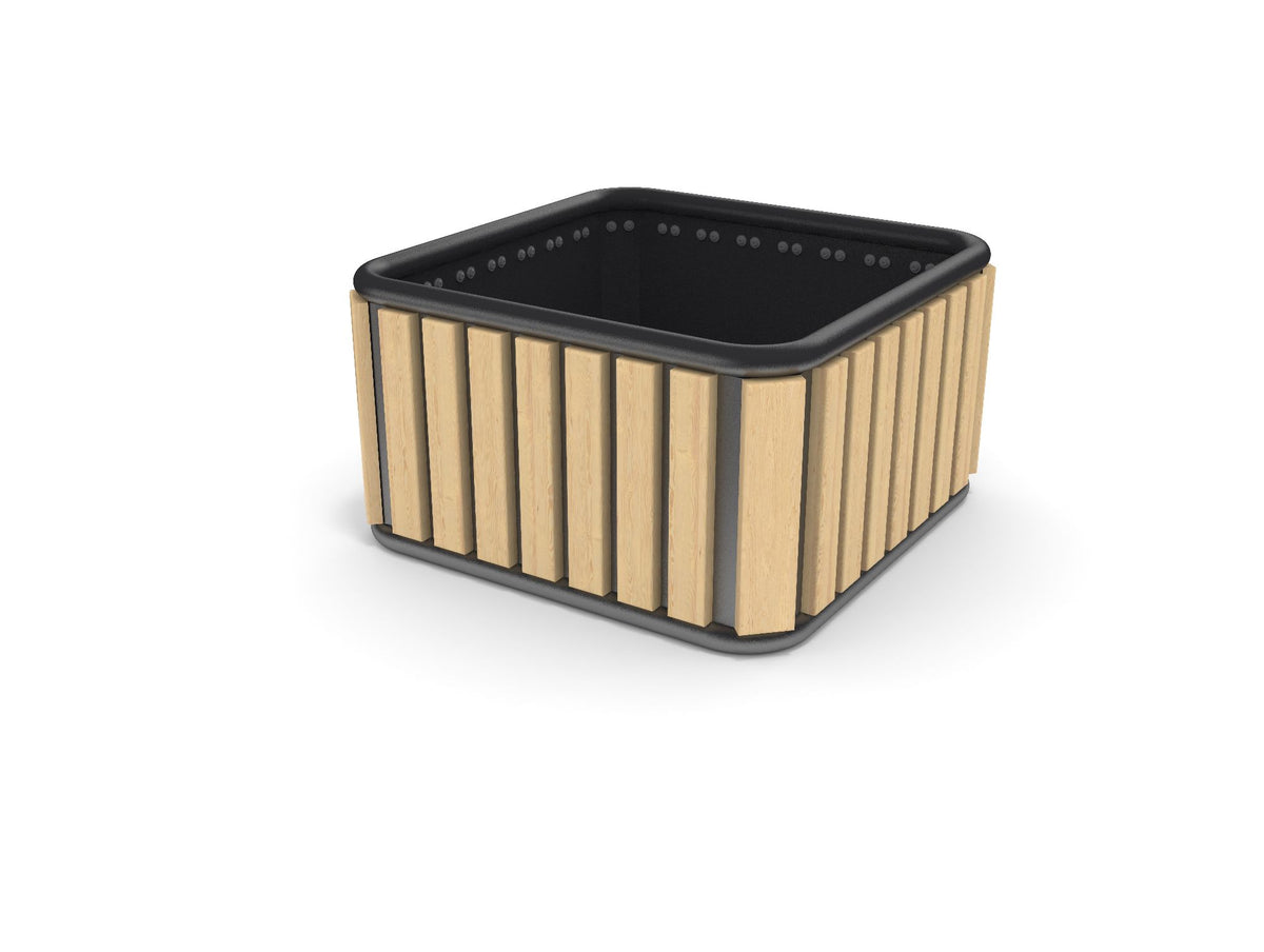 Cemer Zebra Square Planter CUS 162 Site Furnishing