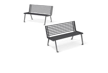 Cemer Piet Backrest Bench CUS 201 Site Furnishing