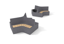 Cemer Bumerang Planter Bench CUS 301 Site Furnishing