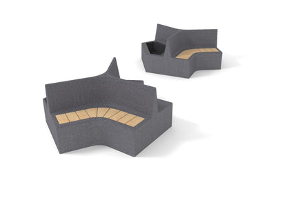 Cemer Bumerang Planter Bench CUS 301 Site Furnishing