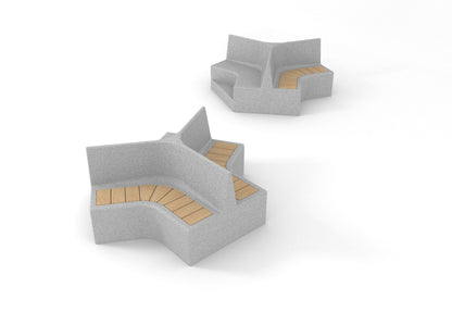 Cemer Bumerang Multibench CUS 302 Site Furnishing