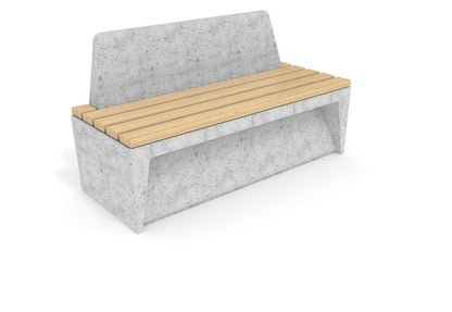 Cemer Modular Backrest Bench CUS 351 Site Furnishing