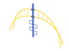 Curved Helix Climbing Ladder