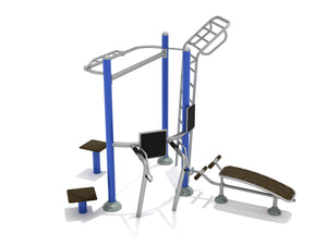 Fitness Pacific Blue/Silver