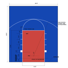 ProTile 26×30 Basketball Half-Court Floor, Kit, Outdoor / Indoor