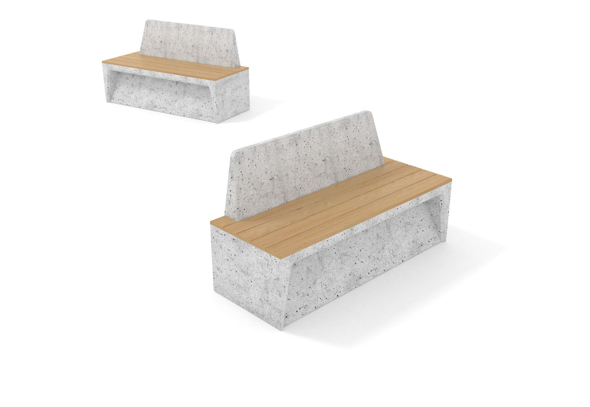 Cemer Modular Backrest Bench CUS 351 Site Furnishing