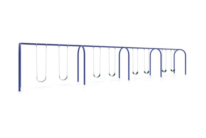 3.5 Inch Metal Post Arch Swing Set