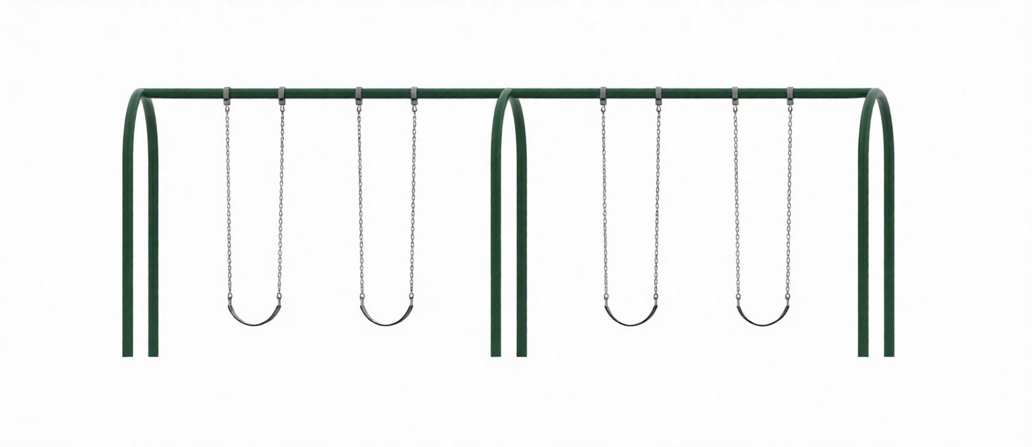3.5 Inch Metal Post Arch Swing Set