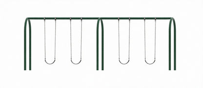 3.5 Inch Metal Post Arch Swing Set