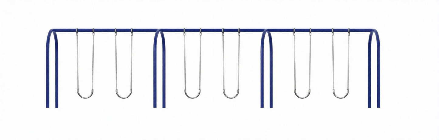 3.5 Inch Metal Post Arch Swing Set