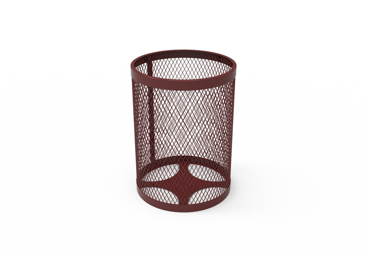 One Piece 32 Gallon Round Receptacle with Liner