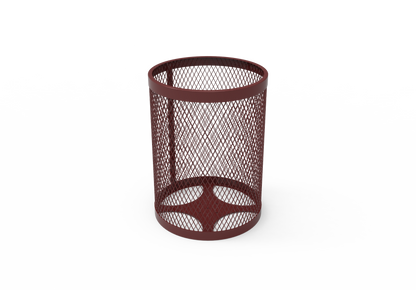 One Piece 32 Gallon Round Receptacle with Liner
