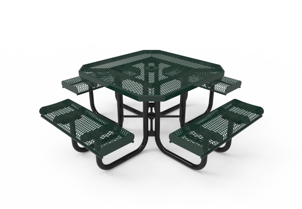 Standard Metal Bonded Octagon Table with Curled Edges