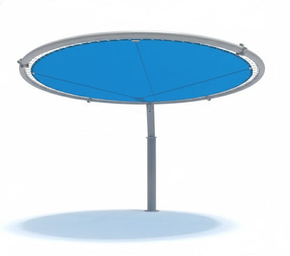 Cantilever Disc Shade Structure example; pictured size and colors may vary