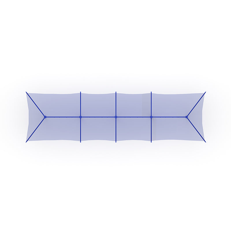 5' Single Post Swing w/ Shade 8ft-4 Bay commercial playground equipment by World Klass Play – view 2