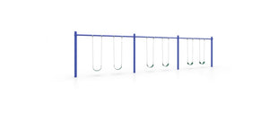 Blue | 6 Swings | 6 Belt Seats and Chain