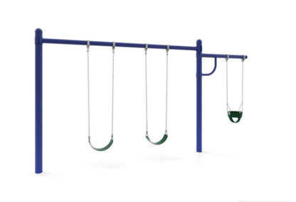 5 Inch Single Post Swing Set With Cantilever Arm