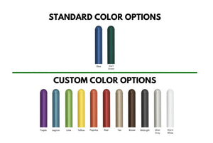 Warm White | Silver Gray | Midnight | Brown | Tan | Red | Peprika | Yellow | Lime | Dark Green | Lagoon | Blue | Purple
