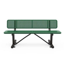 6' Park Bench with Back