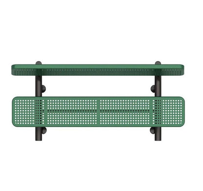 6' Park Bench with Back