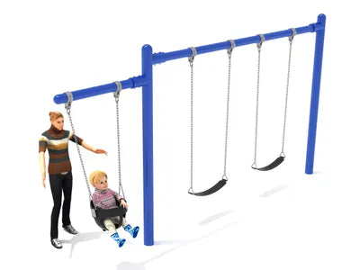 7/8 feet high Elite Cantilever Swing - 1 Bay 1 Cantilever