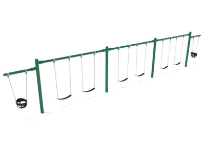 7/8 feet high Elite Cantilever Swing - 3 Bays 2 Cantilevers