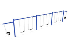 7/8 feet high Elite Cantilever Swing - 3 Bays 2 Cantilevers