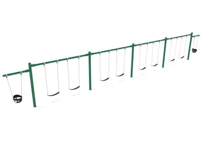 7/8 Feet High Elite Cantilever Swing - 4 Bay 2 Cantilevers