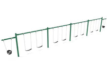 7/8 Feet High Elite Cantilever Swing - 4 Bay 2 Cantilevers