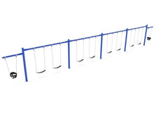 7/8 Feet High Elite Cantilever Swing - 4 Bay 2 Cantilevers