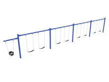 7/8 Feet High Elite Cantilever Swing - 4 Bays 1 Cantilever