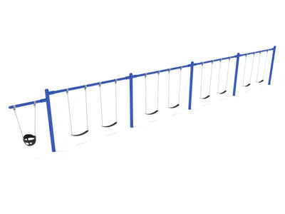 7/8 Feet High Elite Cantilever Swing - 4 Bays 1 Cantilever