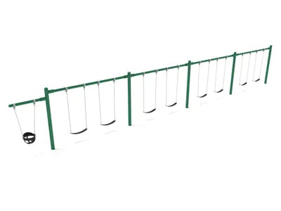 7/8 Feet High Elite Cantilever Swing - 4 Bays 1 Cantilever