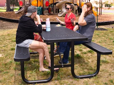 8 Foot Expanded Steel Picnic Table