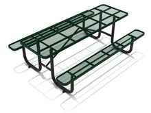 8 Foot Expanded Steel Picnic Table