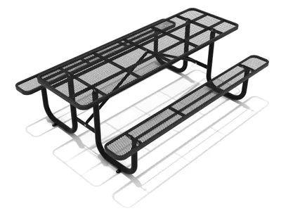 8 Foot Expanded Steel Picnic Table