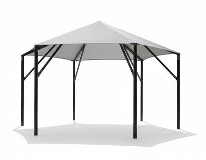 Hexagon Shade Structure with 6 Posts example; pictured size and colors may vary