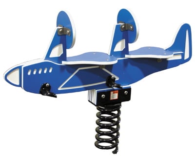 Airplane Two Seat Spring Rider – Playground Equipment Professionals