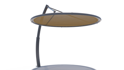 Cantilever Disc Shade Structure example; pictured size and colors may vary