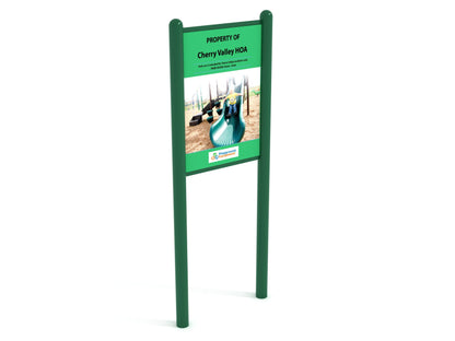 Cherry Village HOA PFS049 Double Sided Safety Sign Front