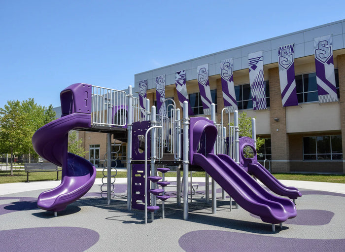 Custom color school playground