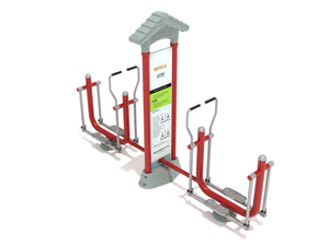 Fitness Brick Red/Silver