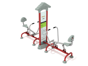 Fitness Brick Red/Silver